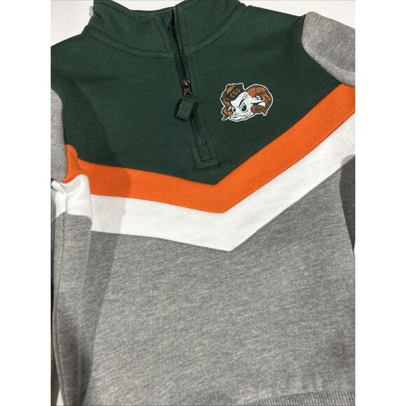 NEW Colorado State Rams The Yard 1/4 Zip Sweatshirt Sweatpants Outfit Boys 3T - Picture 13 of 13